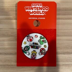 New Universal Studios Pin Super Nintendo World Glittery Mario Luigi Peach Yoshi